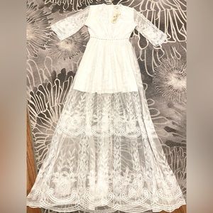 Boho Lace Maxi Dress